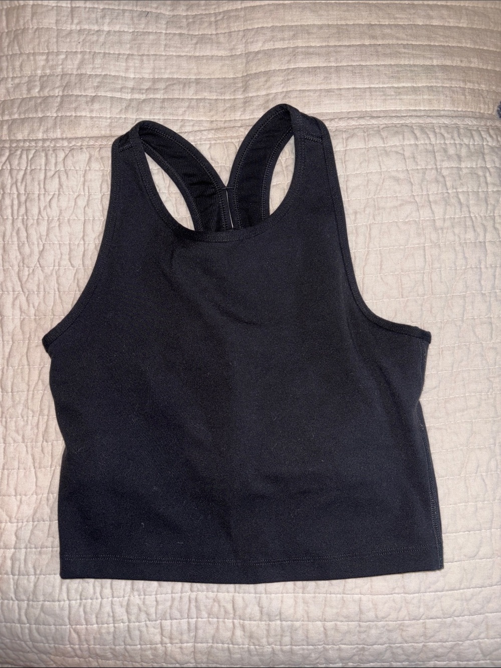 Beyond Yoga Black Racerback Crop Tank